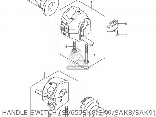 HANDLE SWITCH (SV650SK8/SK9/SAK8/SAK9) - SV650 2008 (K8) USA (E03)