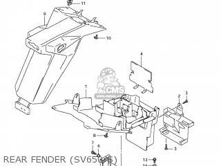 REAR FENDER (SV650/S) - SV650 2009 (K9) USA (E03)