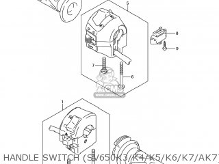 HANDLE SWITCH (SV650K3/K4/K5/K6/K7/AK7) - SV650A 2003 (K3) USA (E03)