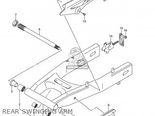 REAR SWINGING ARM - SV650A 2003 (K3) USA (E03)