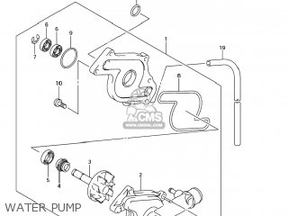 WATER PUMP - SV650A 2003 (K3) USA (E03)