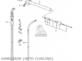 HANDLEBAR (WITH COWLING) - SV650A 2004 (K4) USA (E03)