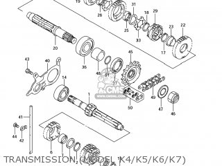 TRANSMISSION (MODEL K4/K5/K6/K7) - SV650A 2004 (K4) USA (E03)