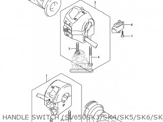 HANDLE SWITCH (SV650SK3/SK4/SK5/SK6/SK7/SAK7) - SV650A 2005 (K5) USA (E03)