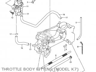 THROTTLE BODY FITTING (MODEL K7) - SV650A 2005 (K5) USA (E03)