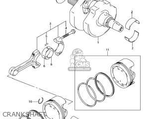 CRANKSHAFT - SV650A 2007 (K7) USA (E03)