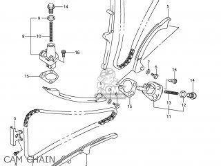 CAM CHAIN - SV650A 2008 (K8) USA (E03)