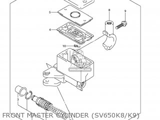 FRONT MASTER CYLINDER (SV650K8/K9) - SV650A 2008 (K8) USA (E03)