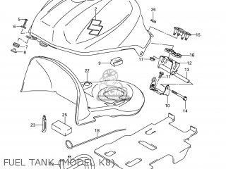 FUEL TANK (MODEL K8) - SV650A 2008 (K8) USA (E03)