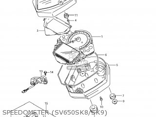 SPEEDOMETER (SV650SK8/SK9) - SV650A 2008 (K8) USA (E03)