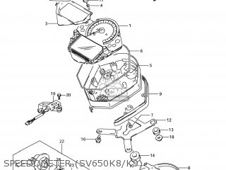 SPEEDOMETER (SV650K8/K9) - SV650A 2009 (K9) USA (E03)