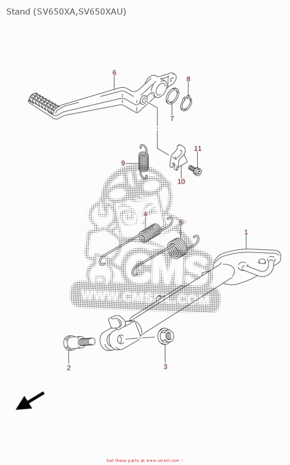 Sv450 Stand Suzuki SV650(A)(XA) 2020 Stand (SV650XA,SV650XAU) - buy original Stand ...