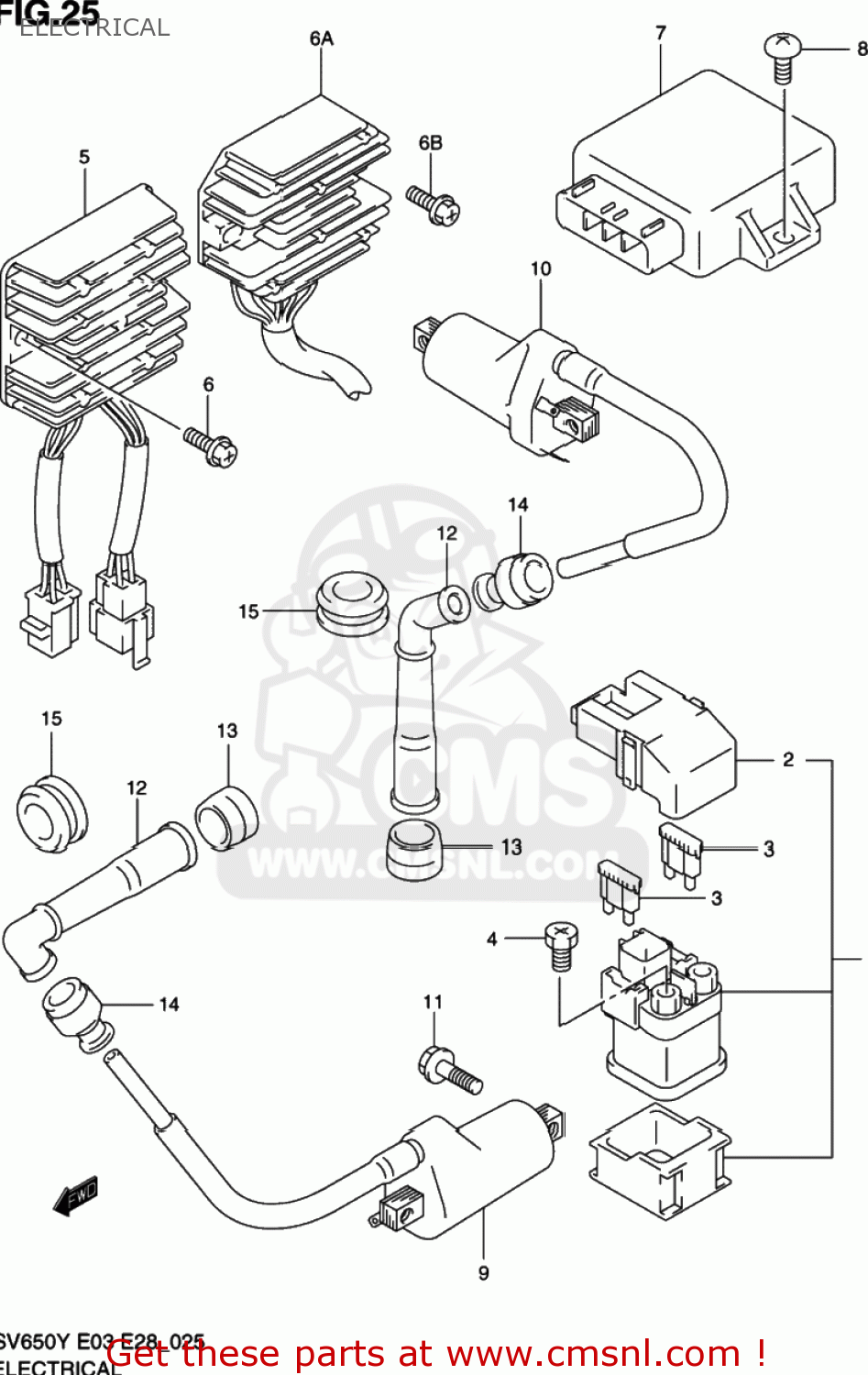 ELECTRICAL SV650S 1999 (X) USA (E03)