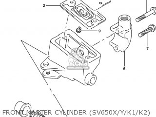 FRONT MASTER CYLINDER (SV650X/Y/K1/K2) - SV650S 1999 (X) USA (E03)