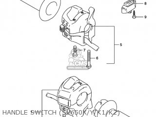 HANDLE SWITCH (SV650X/Y/K1/K2) - SV650S 1999 (X) USA (E03)