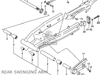 REAR SWINGING ARM - SV650S 1999 (X) USA (E03)