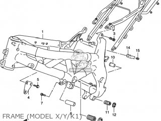 FRAME (MODEL X/Y/K1) - SV650S 2000 (Y) USA (E03)