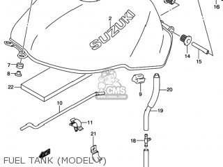 FUEL TANK (MODEL Y) - SV650S 2000 (Y) USA (E03)
