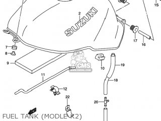 FUEL TANK (MODLE K2) - SV650S 2000 (Y) USA (E03)