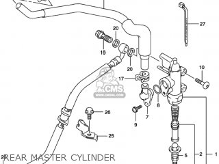 REAR MASTER CYLINDER - SV650S 2000 (Y) USA (E03)