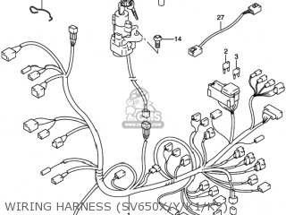 WIRING HARNESS (SV650X/Y/K1/K2) - SV650S 2000 (Y) USA (E03)