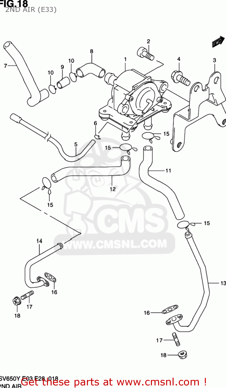 2ND AIR (E33) SV650S 2001 (K1) USA (E03)