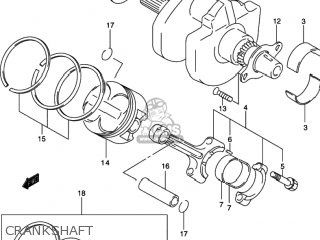 CRANKSHAFT - SV650S 2001 (K1) USA (E03)