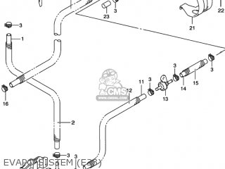 EVAPO SISTEM (E33) - SV650S 2001 (K1) USA (E03)