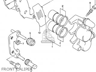 FRONT CALIPER - SV650S 2001 (K1) USA (E03)