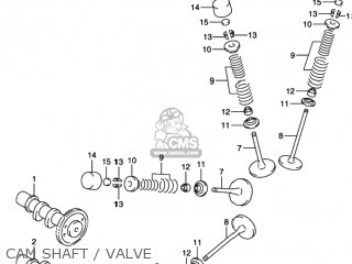 CAM SHAFT / VALVE - SV650S 2002 (K2) USA (E03)