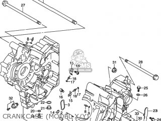 CRANKCASE (MODEL X/Y) - SV650S 2002 (K2) USA (E03)