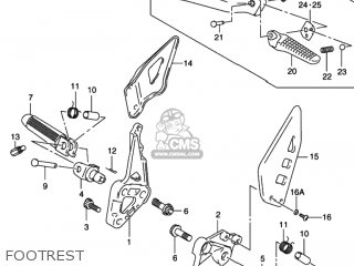 FOOTREST - SV650S 2002 (K2) USA (E03)