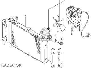 RADIATOR - SV650S 2002 (K2) USA (E03)