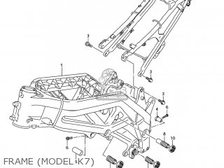 FRAME (MODEL K7) - SV650S 2003 (K3) USA (E03)