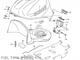 FUEL TANK (MODEL K3) - SV650S 2003 (K3) USA (E03)