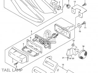 TAIL LAMP - SV650S 2003 (K3) USA (E03)