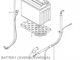 BATTERY (SV650A/SV650SA) - SV650S 2004 (K4) USA (E03)
