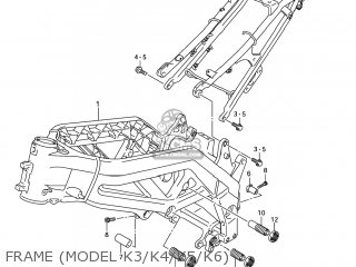 FRAME (MODEL K3/K4/K5/K6) - SV650S 2005 (K5) USA (E03)