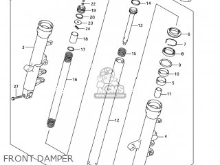 FRONT DAMPER - SV650S 2005 (K5) USA (E03)