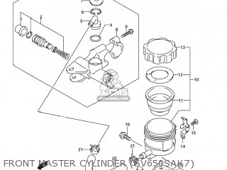 FRONT MASTER CYLINDER (SV650SAK7) - SV650S 2005 (K5) USA (E03)