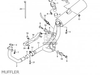 MUFFLER - SV650S 2005 (K5) USA (E03)