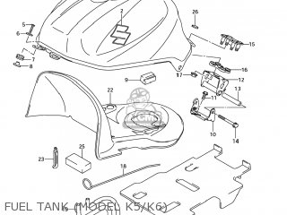 FUEL TANK (MODEL K5/K6) - SV650S 2006 (K6) USA (E03)