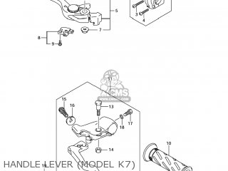 HANDLE LEVER (MODEL K7) - SV650S 2006 (K6) USA (E03)