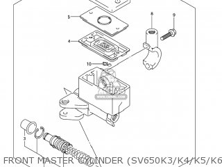 FRONT MASTER CYLINDER (SV650K3/K4/K5/K6/K7) - SV650S 2007 (K7) USA (E03)