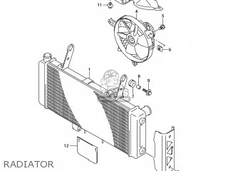 RADIATOR - SV650S 2007 (K7) USA (E03)