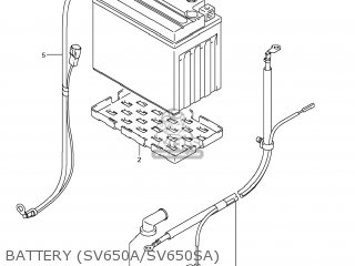 BATTERY (SV650A/SV650SA) - SV650S 2008 (K8) USA (E03)