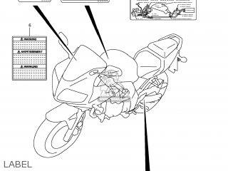 LABEL - SV650S 2008 (K8) USA (E03)