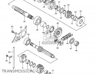 TRANSMISSION - SV650S 2008 (K8) USA (E03)