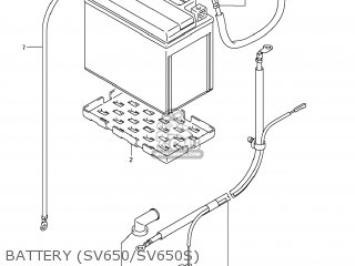 BATTERY (SV650/SV650S) - SV650S 2009 (K9) USA (E03)