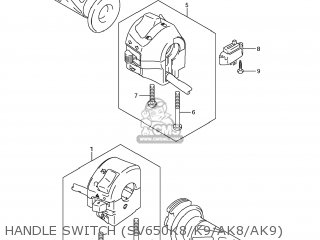 HANDLE SWITCH (SV650K8/K9/AK8/AK9) - SV650S 2009 (K9) USA (E03)